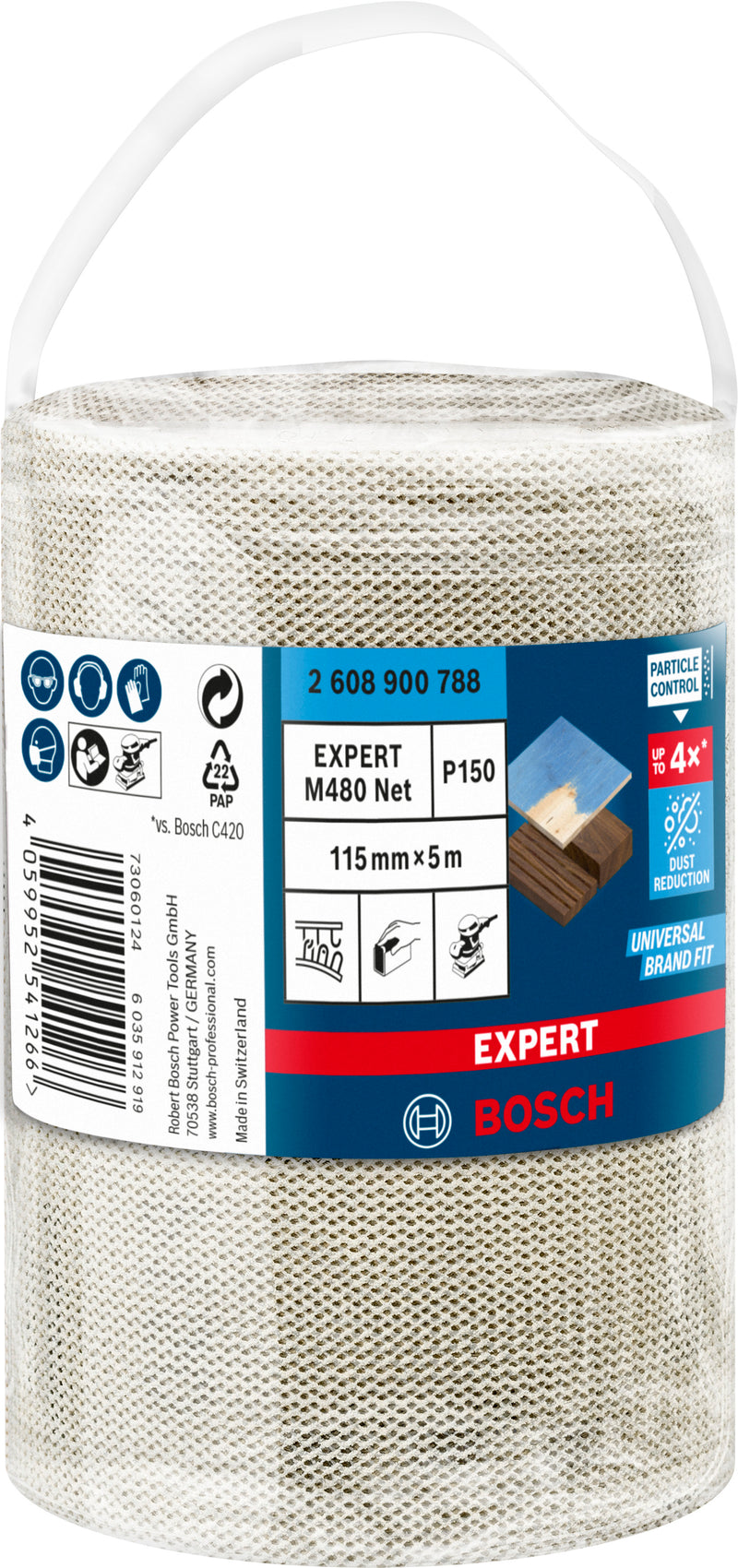 Conjunto de lixas Bosch M480,115mmX5m,150,
