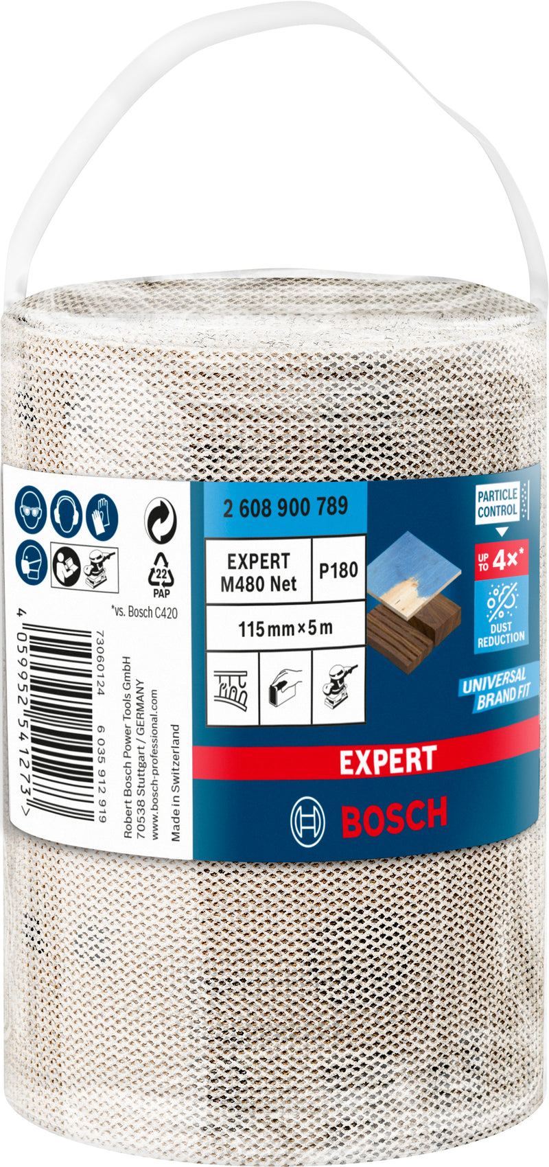 Conjunto de lixas Bosch M480,115mmX5m,180,