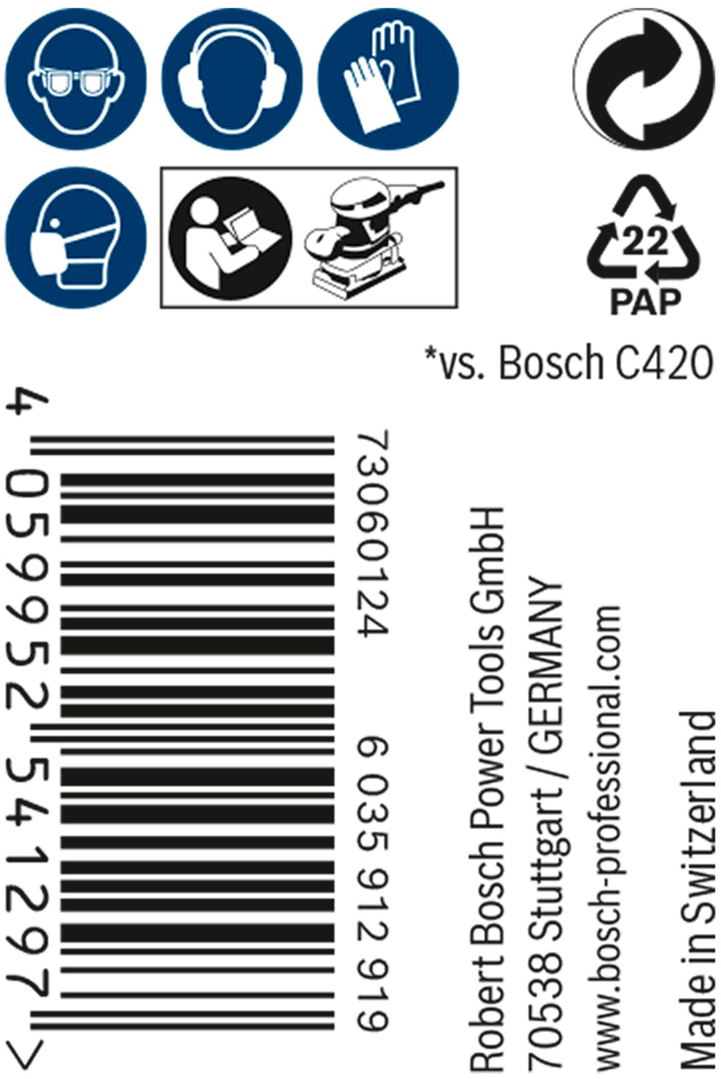 Conjunto de lixas Bosch M480,115mmX5m,240,