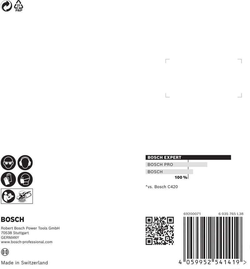 Bosch Sanding Sheet ExC470,G40,125mm