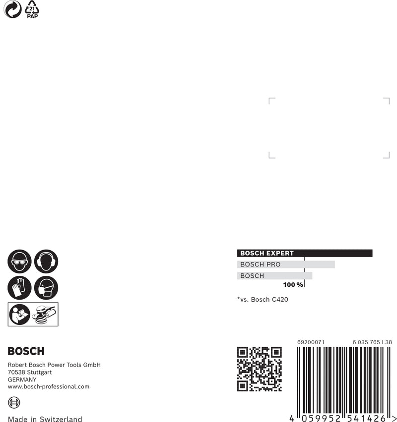 Bosch Sanding Sheet ExC470,G60,125mm