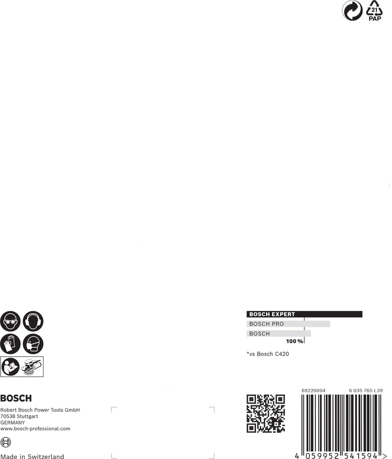 Bosch Sanding Sheet ExC470,G400,150mm