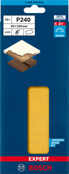 Hoja de lija Bosch ExC470,G240,93x230mm