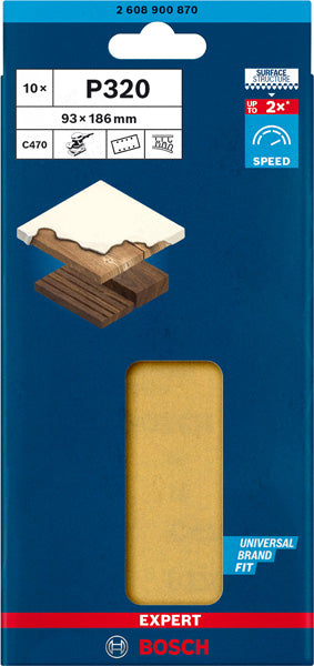 Bosch Sanding Sheet ExC470,G320,93x186mm