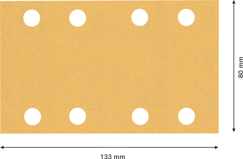 Hoja de lija Bosch ExC470,G120,80x133mm