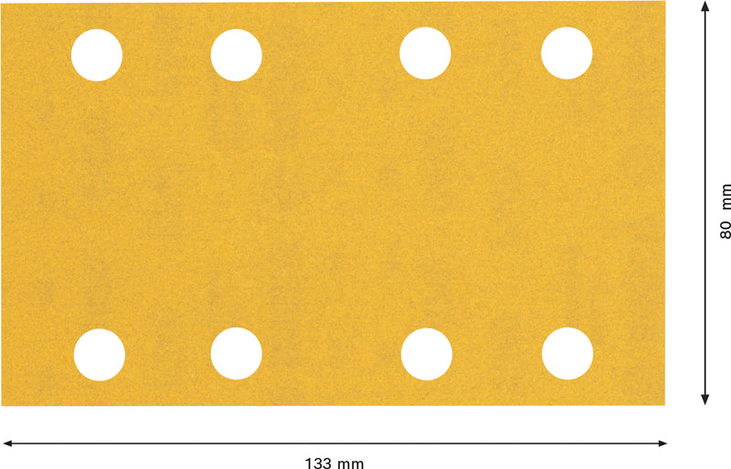 Hoja de lija Bosch ExC470,G240,80x133mm