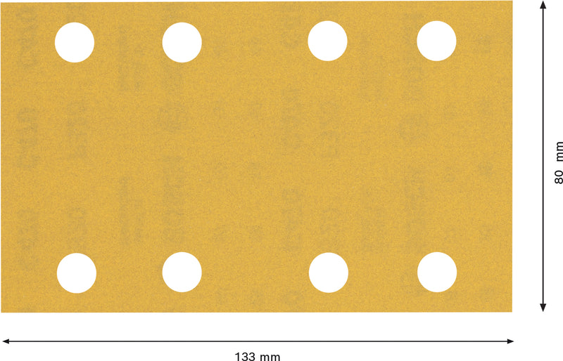 Hoja de lija Bosch ExC470,G320,80x133mm