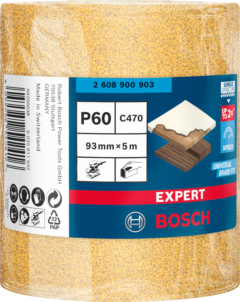 Bosch Sanding Sheet ExC470,G60,93mmx5m