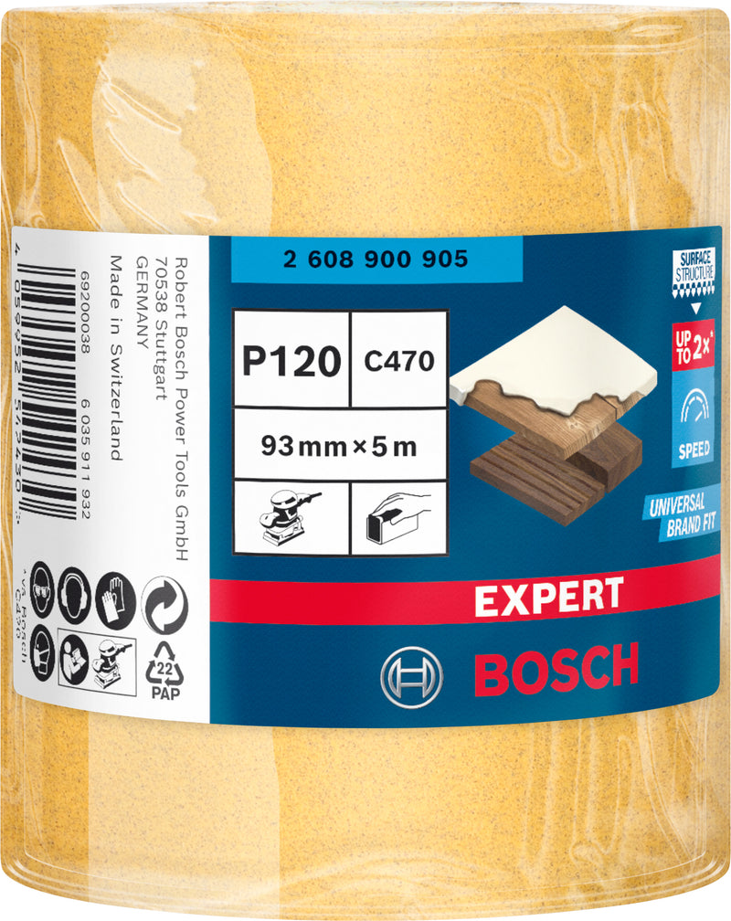 Bosch Sanding Sheet ExC470,G120,93mmx5m