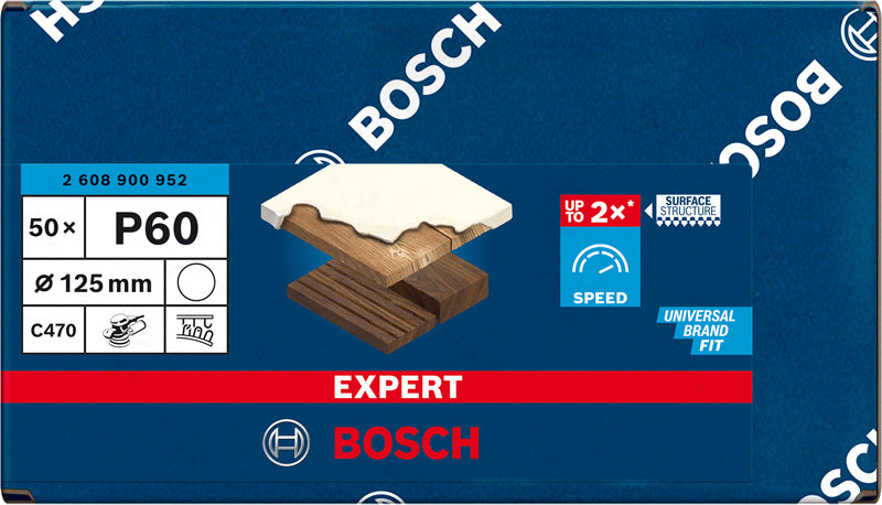 Bosch Sanding Sheet ExC470,G60,125mm