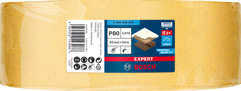 Bosch Sanding Sheet ExC470,G80,93mmx50m