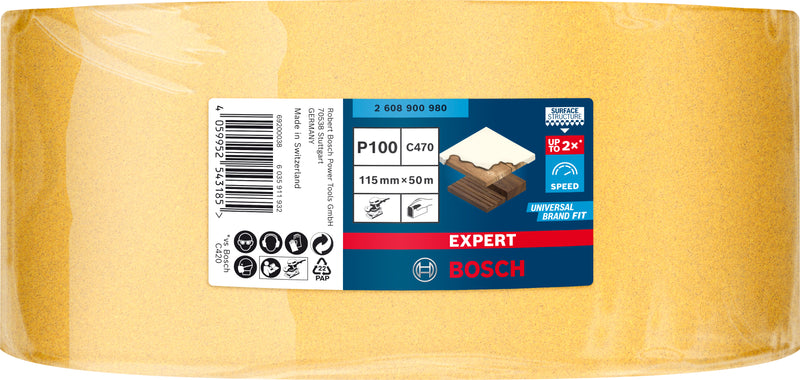 Folha de lixa Bosch ExC470,100,115mmx50m