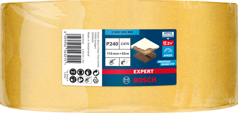 Folha de lixa Bosch ExC470,240,115mmx50m