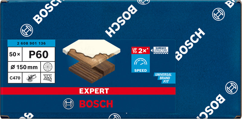 Bosch Sanding Sheet ExC470,G60,150mm