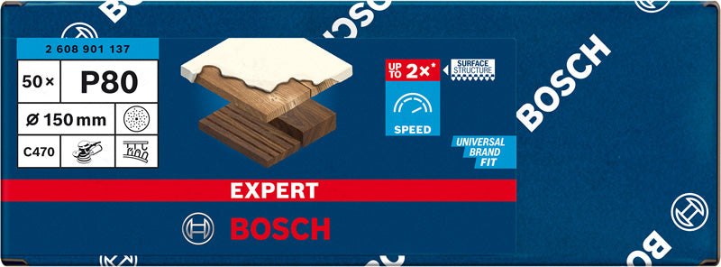 Bosch Sanding Sheet ExC470,G80,150mm