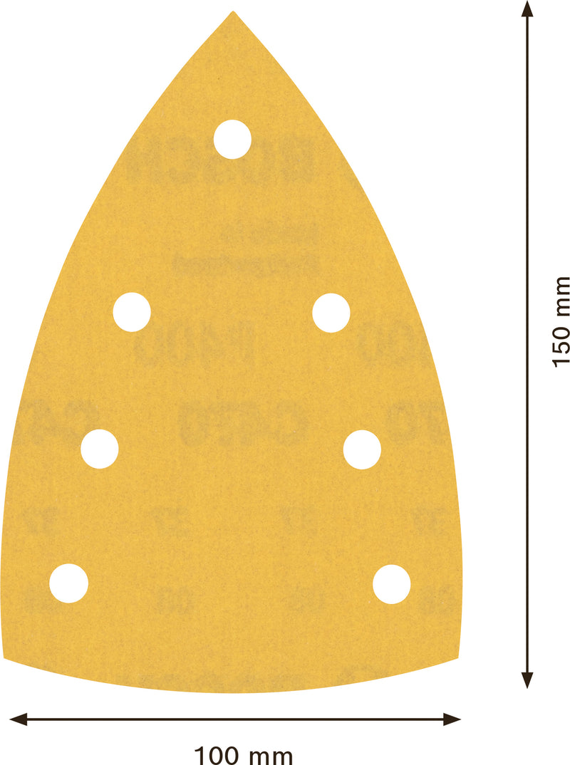 Folha de lixa Bosch ExC470,400,100x150mm