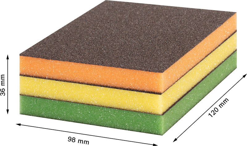 Bosch Foam abrasives Ex,Std,Pad,Set,3x