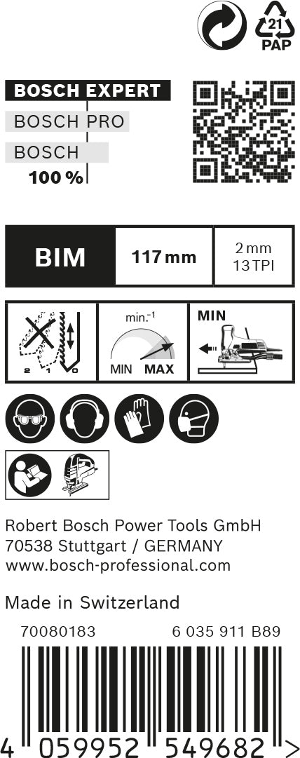 Bosch Saw Blade Set RBE- 25ER T 308 BFP