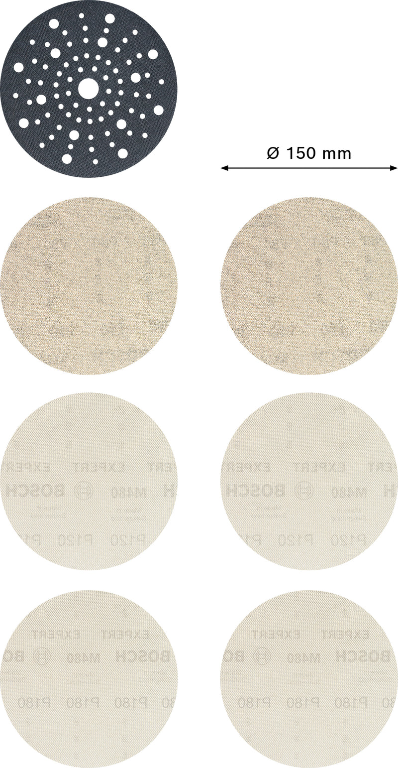 Bosch Set Of Sanding Papers M480+Saver,150mm,S