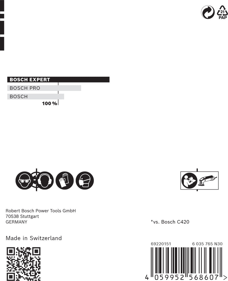 Bosch Set Of Sanding Papers M480,93x93mm,Set,6