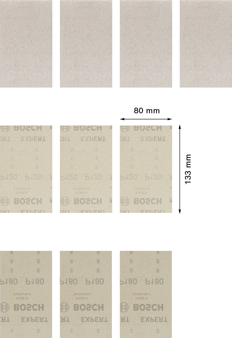 Bosch Set Of Sanding Papers M480,80x133,Set,10