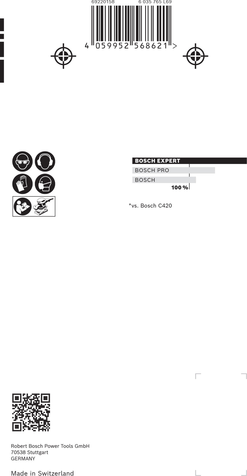 Bosch Set Of Sanding Papers M480,93x186,Set,10