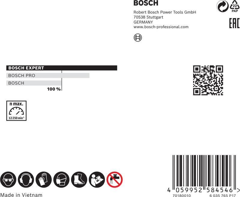 Disco de corte de tubos Bosch EXPERT X-LOCK 125 mm