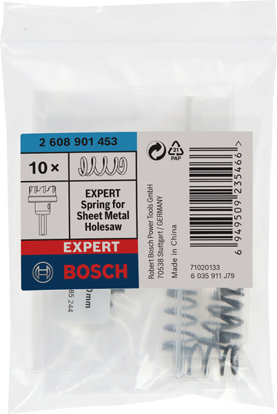 Mola de ejeção para serra anular de chapa metálica Bosch EXPERT para TCT