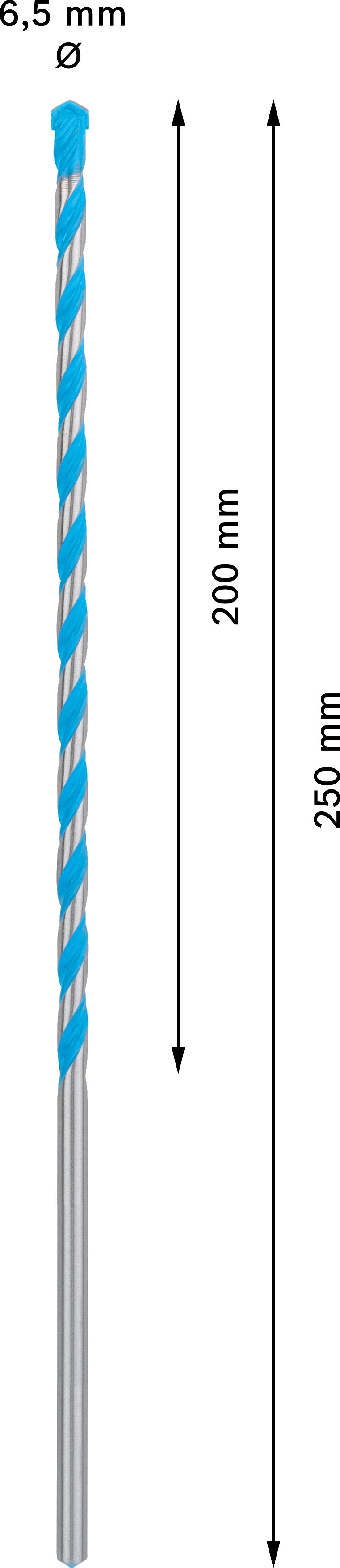 Broca de impacto Bosch Multic. CYL-9 6,5x200x2