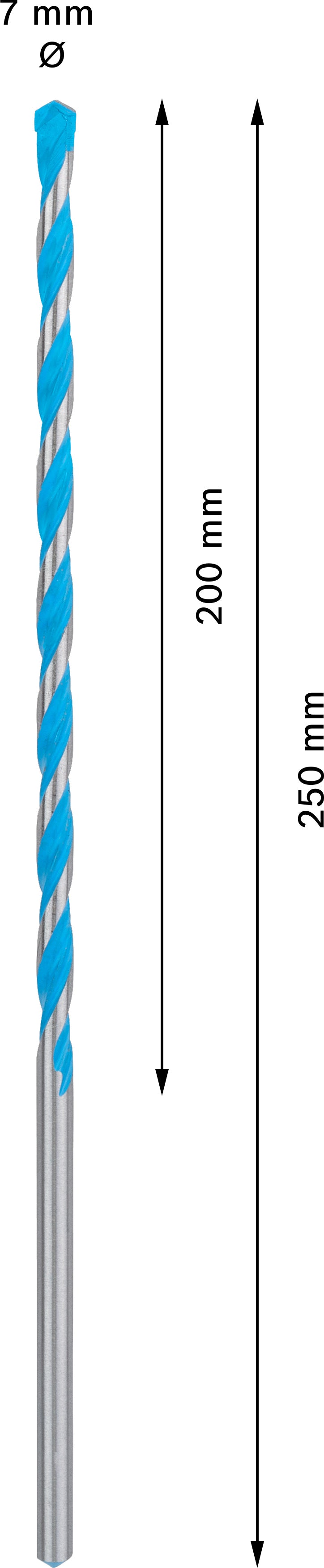 Broca de impacto Bosch Multic. CYL-9 7x200x250