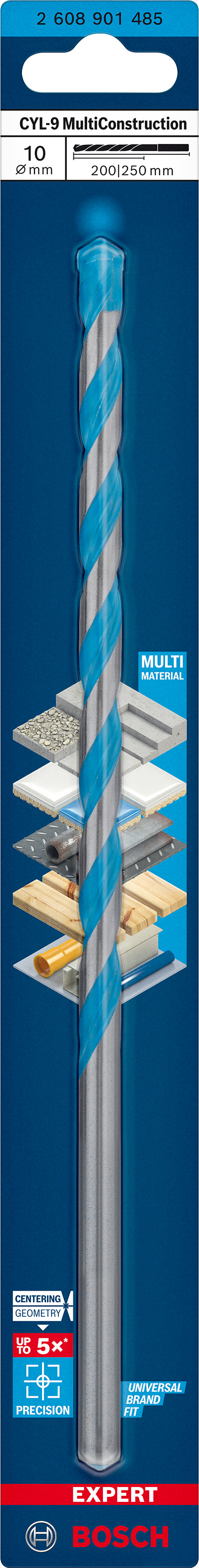 Broca de impacto Bosch Multic. CYL-9 10x200x25