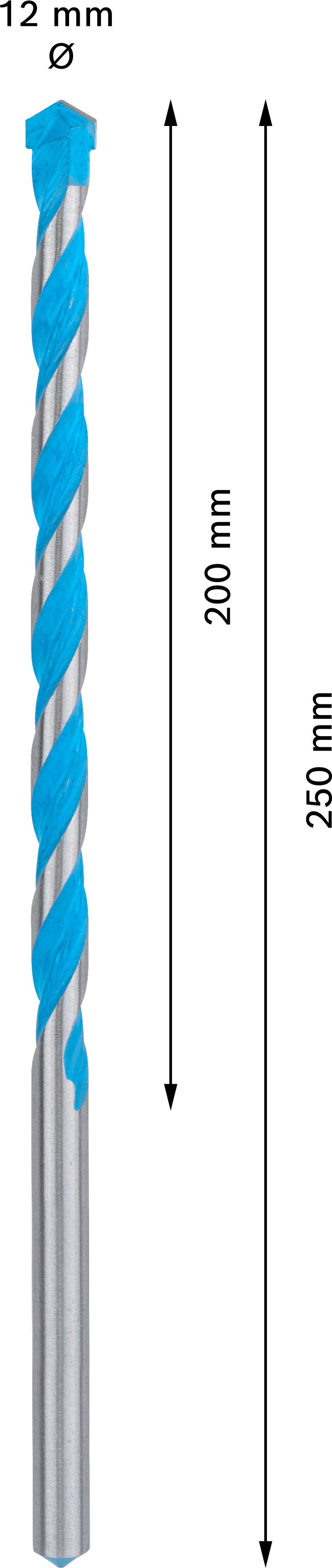 Broca de impacto Bosch Multic. CYL-9 12x200x25