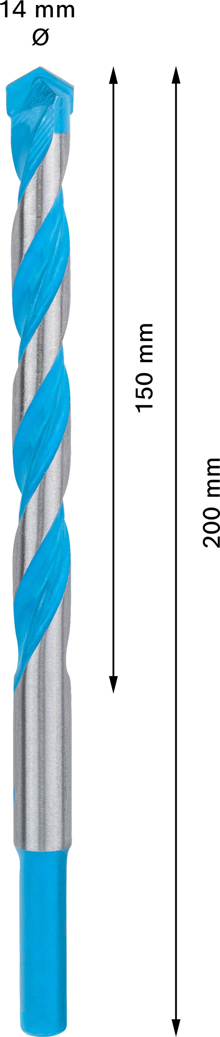 Broca de impacto Bosch Multic. CYL-9 14x150x20