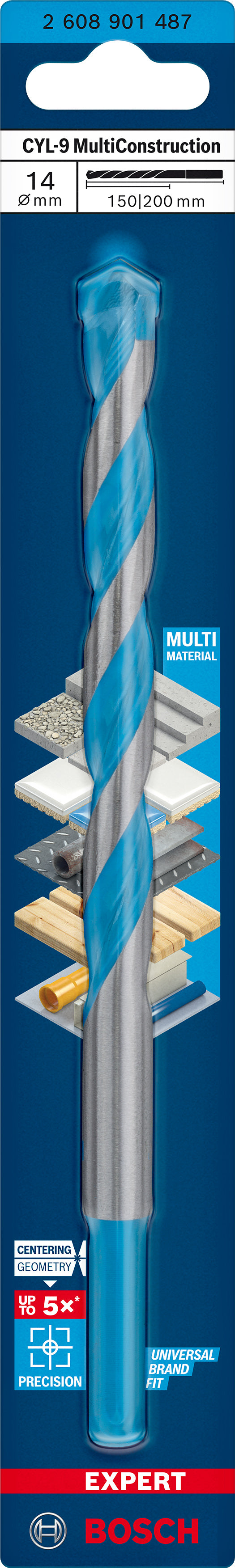 Broca de impacto Bosch Multic. CYL-9 14x150x20