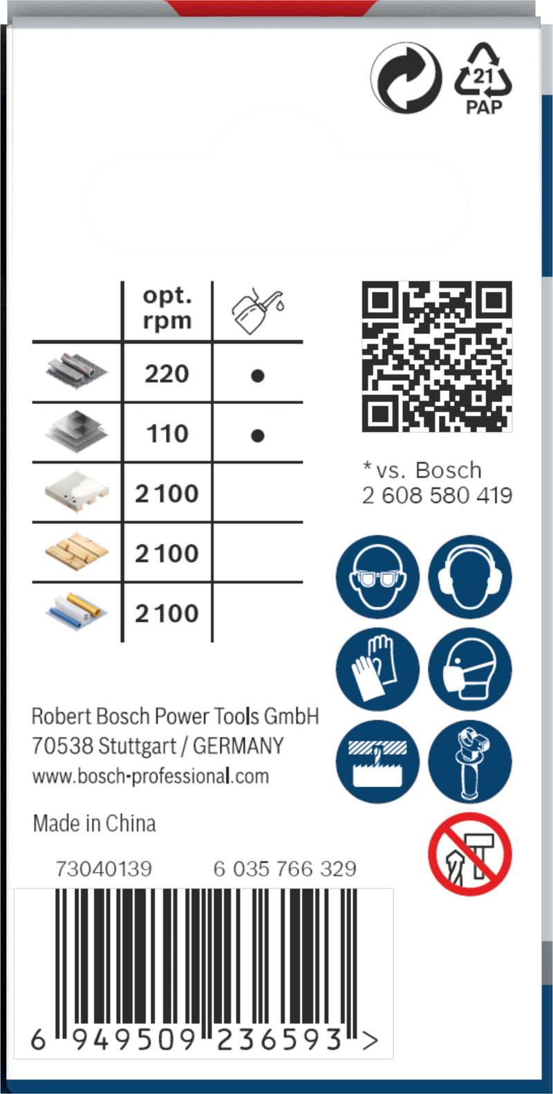 Sierra de corona Bosch T MM B 40 mm