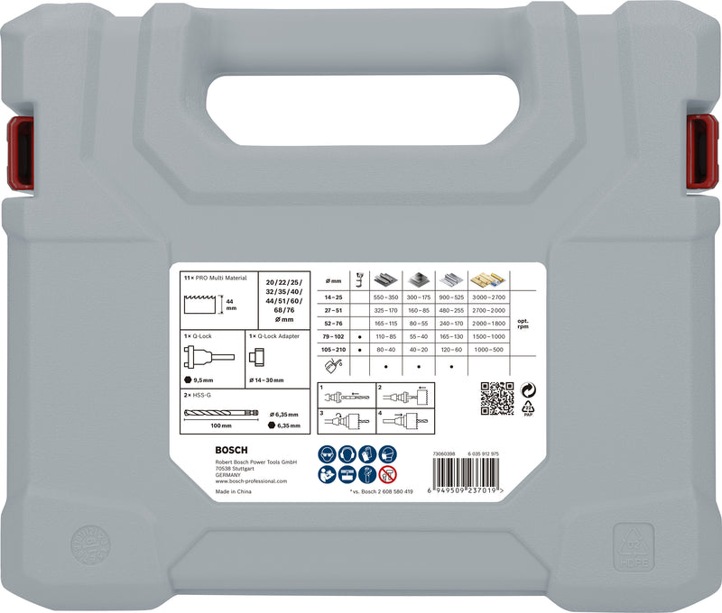 Conjunto de serras copo Bosch T MM B 15P