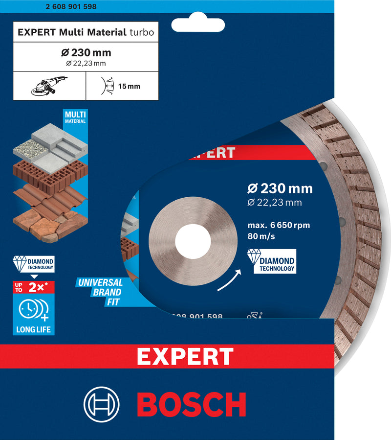 Bosch EXPERT MultiMaterial Turbo 230 mm