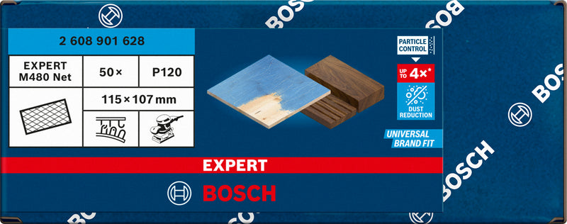 Bosch M480, 115x107mm, P120, 50x