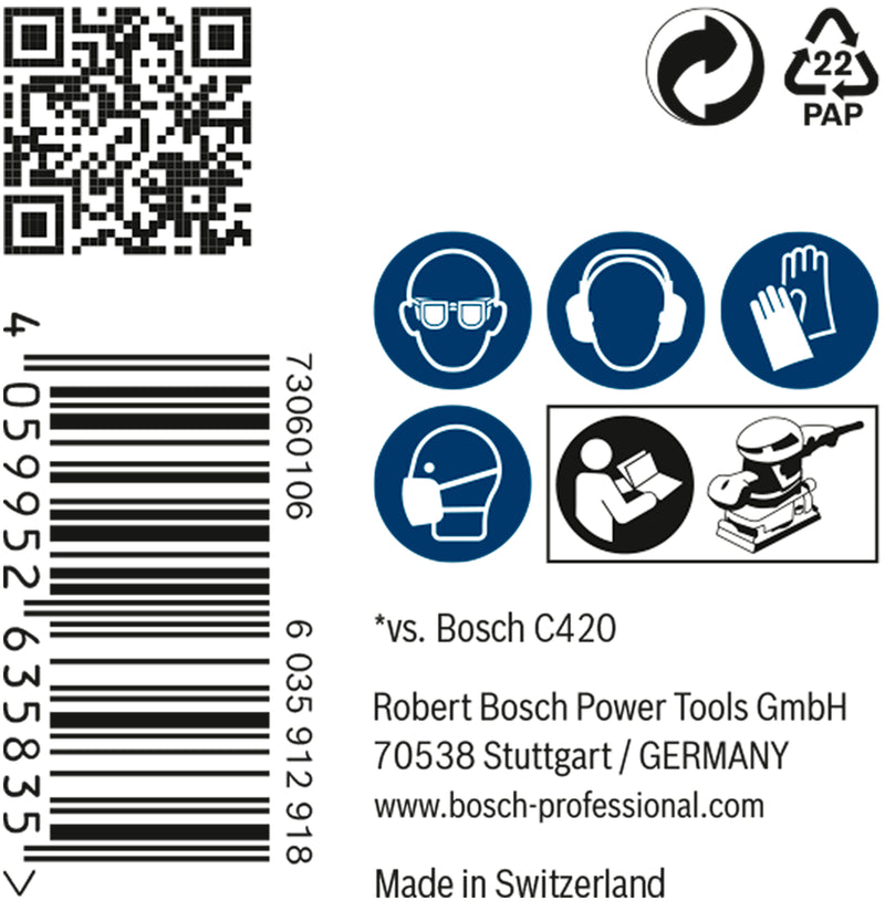 Bosch M480,80x133mm,P180,50x