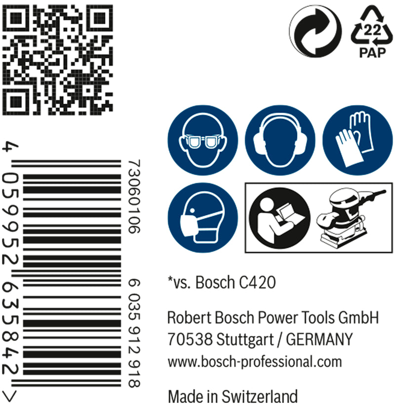 Bosch M480,80x133mm,P240,50x