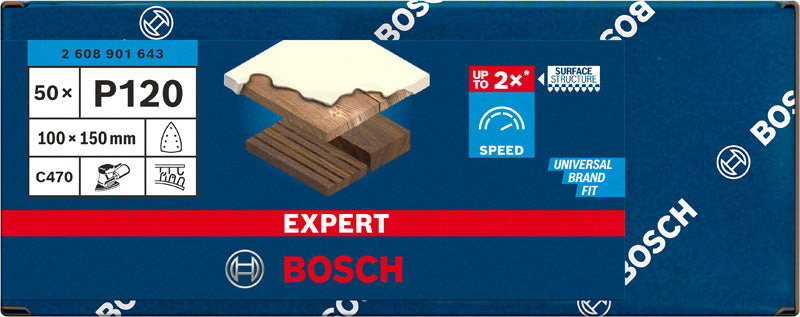 Bosch C470, 100x150mm, P120, 50x