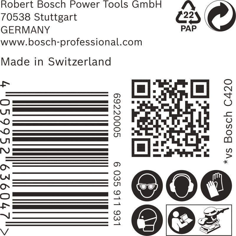 Bosch C470,115x107mm,P40,50x