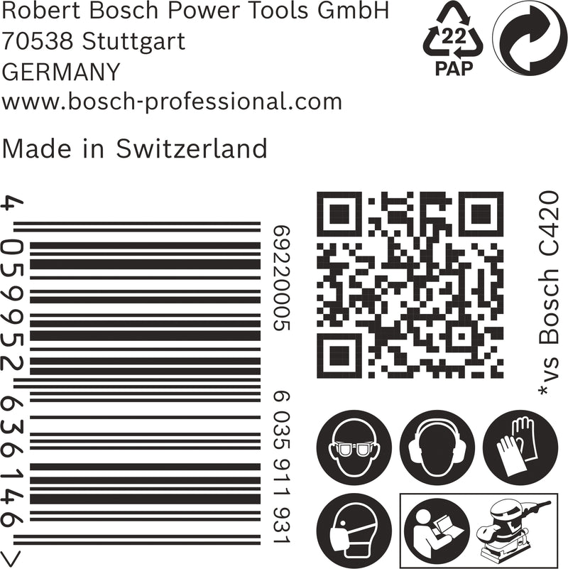 Bosch C470,80x133mm,P180,50x