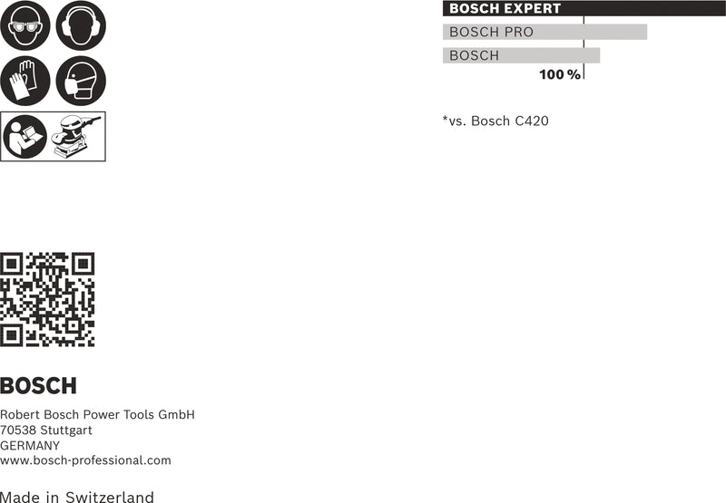 Bosch M480, 115x107mm, P4x80/3x120/3x180, 10x