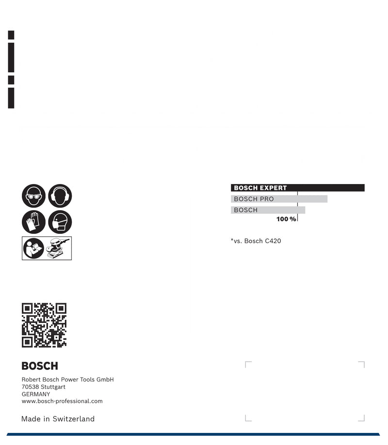 Bosch M480, 115x107mm, P80, 10x