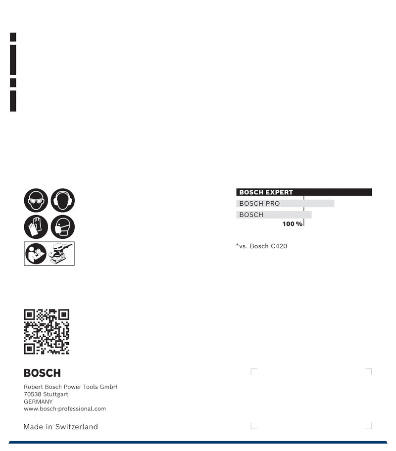 Bosch M480, 115x107mm, P180, 10x