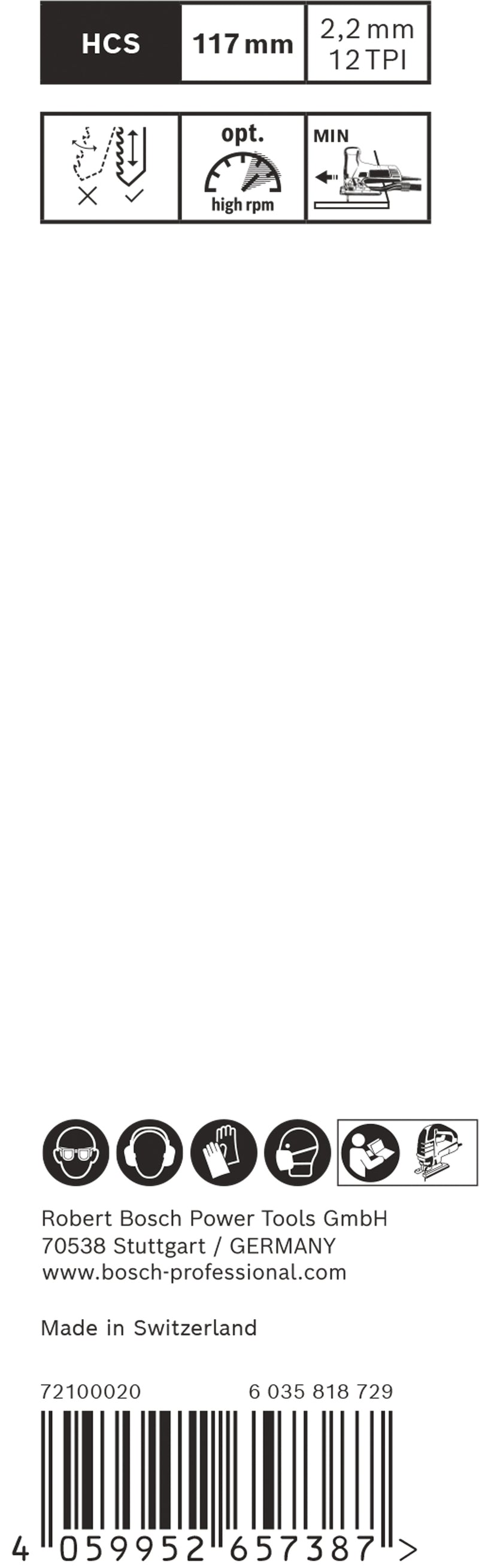 Bosch T308B EXPERT Wood 2-side clean jigsaw blade, 2 pcs.