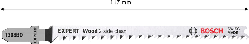 Bosch Jigsaw Blade T308BO EXPERT Wood 2-side clean, 2 pcs.