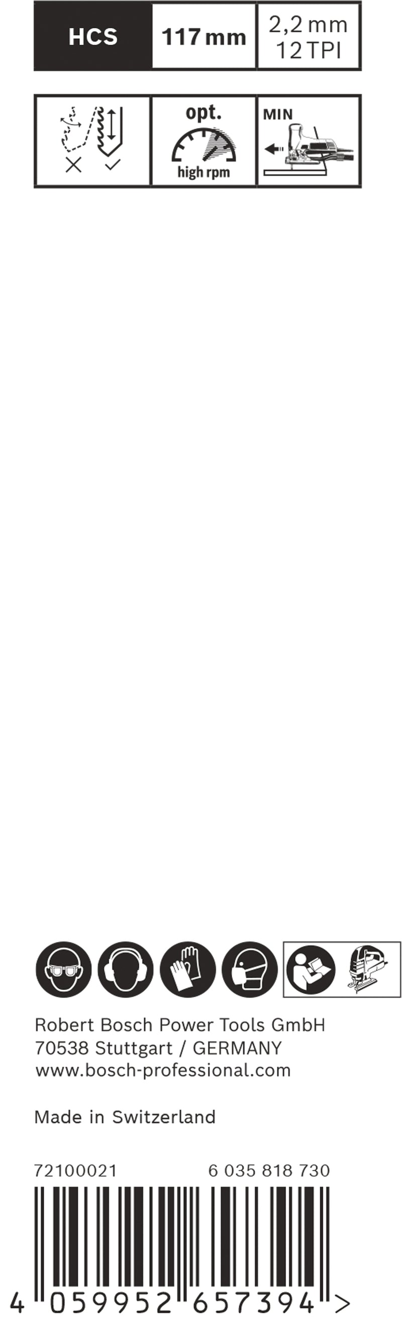 Bosch Jigsaw Blade T308BO EXPERT Wood 2-side clean, 2 pcs.