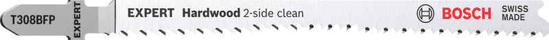 Bosch EXPERT Hardwood 2-side clean T308BFP jigsaw blade 2 pcs.